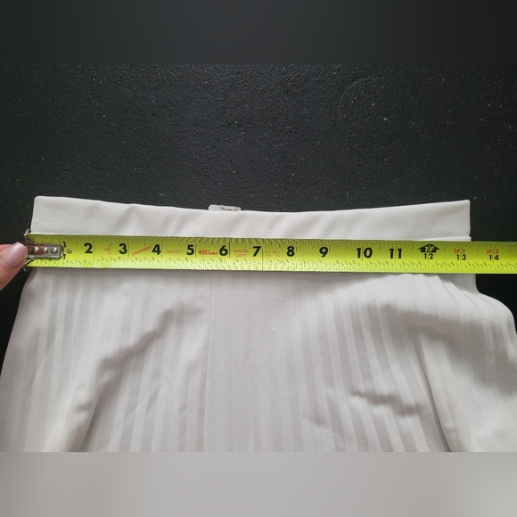 White Vintage Devon Midi Women's Skirt Size S-M - Picture 7 of 8